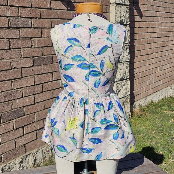 Leifsdottir metallic peplum song bird top - Picture 6 of 14